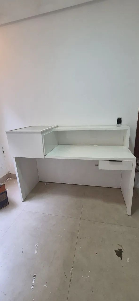 Balcão de loja MDF branco  - Foto 2
