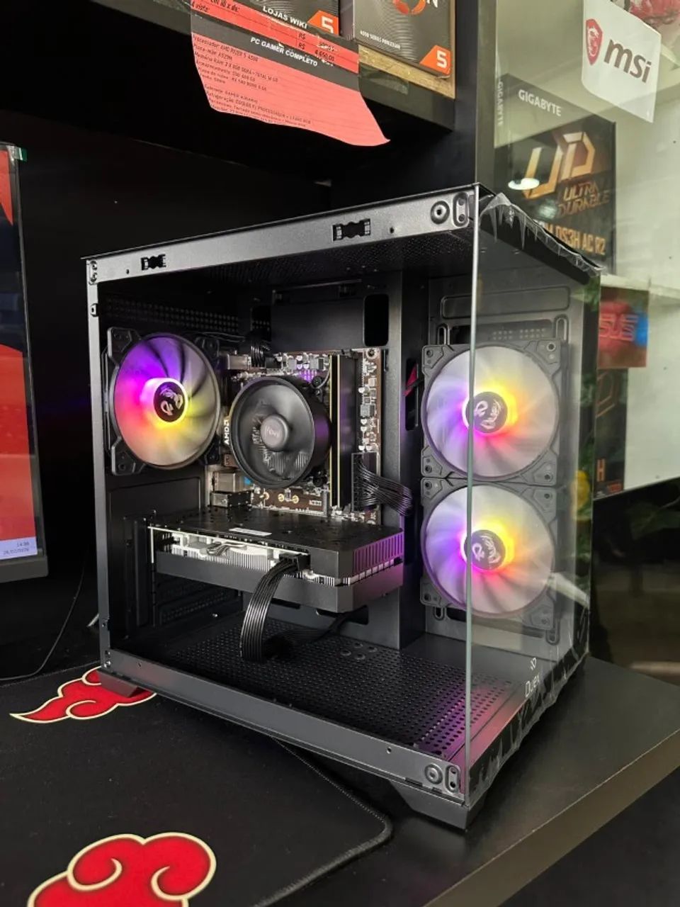 PC Gamer Ryzen 5 4500 + RX580 8gb 16 ram SSD480 Novo Lacrado 1 ano de Garantia - Foto 4