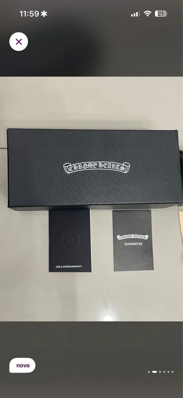 Oculos chrome hearts see you in tea - Foto 4