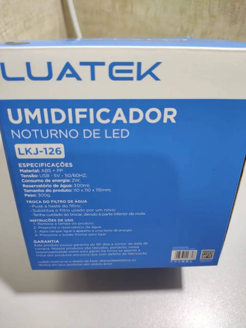 Vendo Umidificador Noturno com LED, modelo LKI-126 - Foto 3