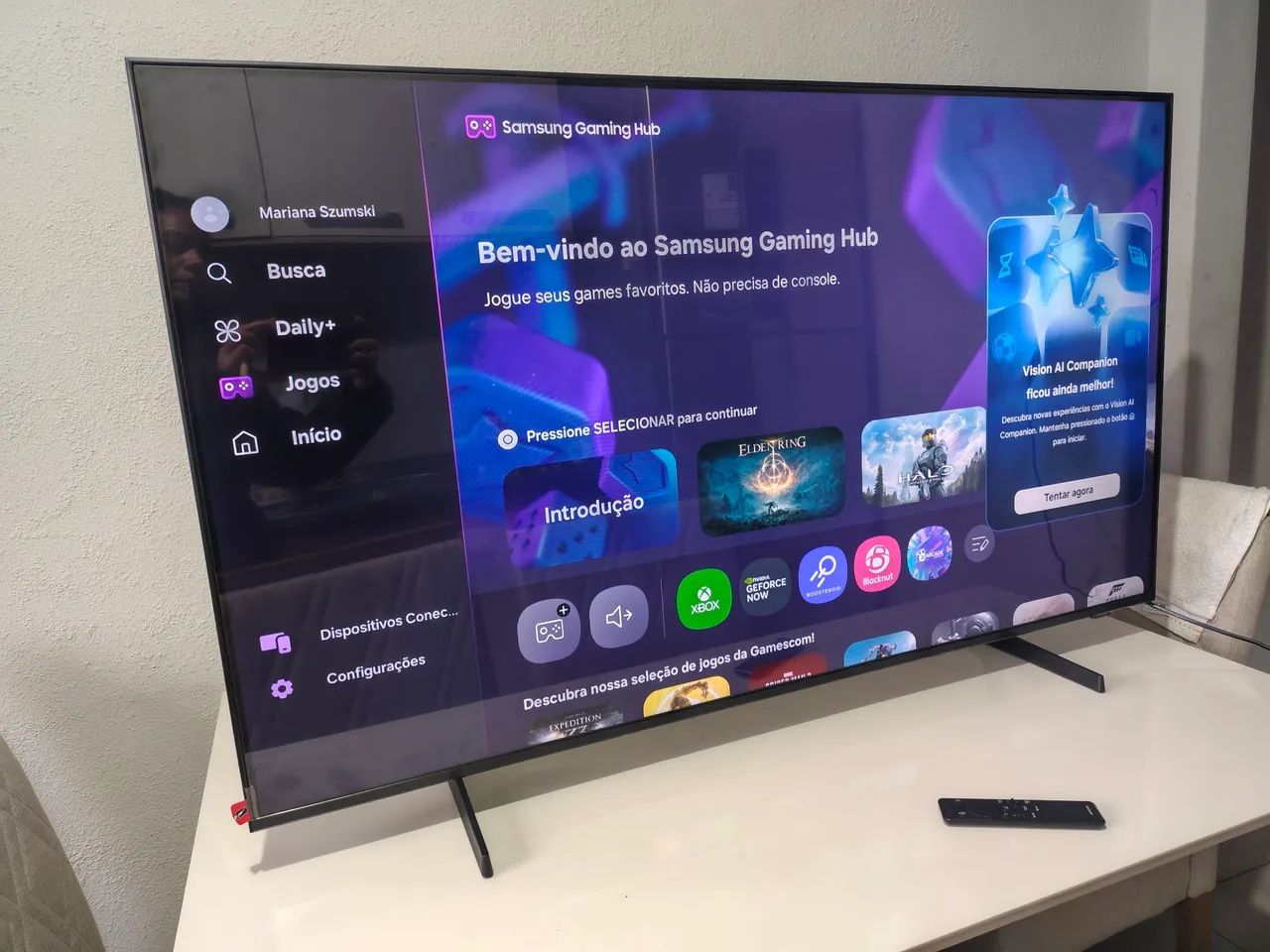 Smart 55 polegadas Samsung Crystal com Xbox integrado, Alexa e bluetooth. - Foto 3