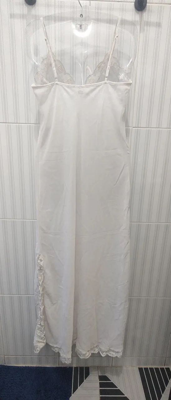 Brechó kit 2  Camisolas longa de luxo com renda  - Foto 5