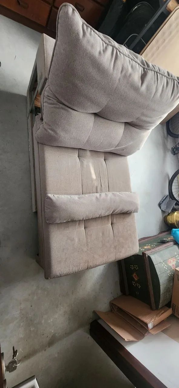 Poltrona sofa retrátil reclinável 1 lugar cinza - Foto 2