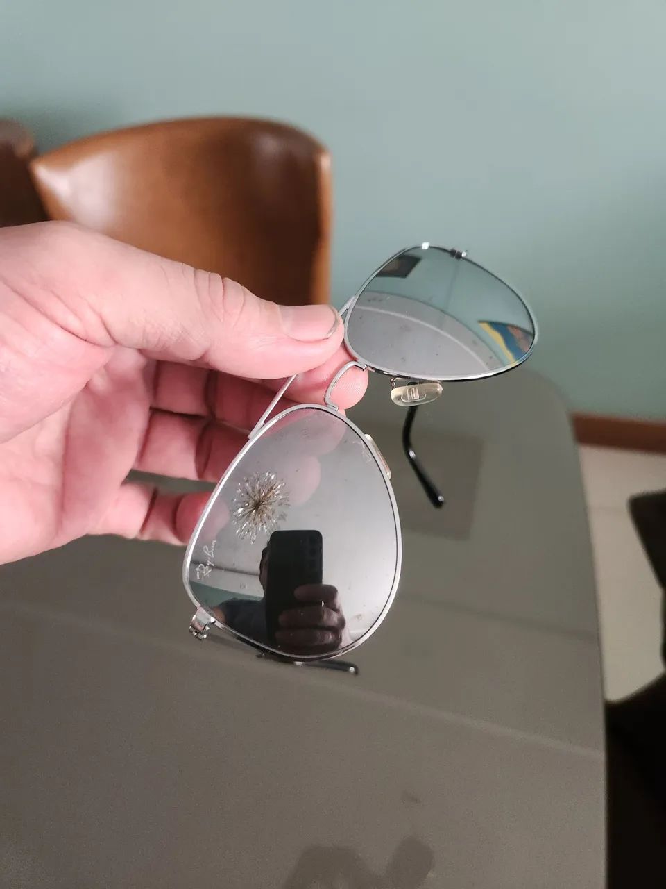 Rayban aviador cromado