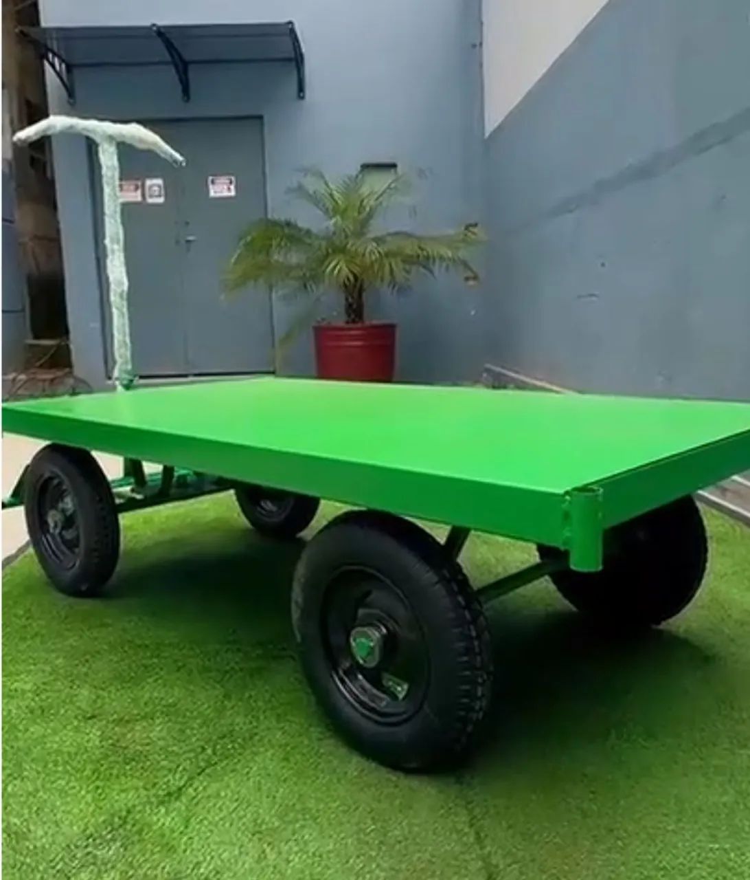 Carrinho plataforma para logística e material de construção  - Foto 4
