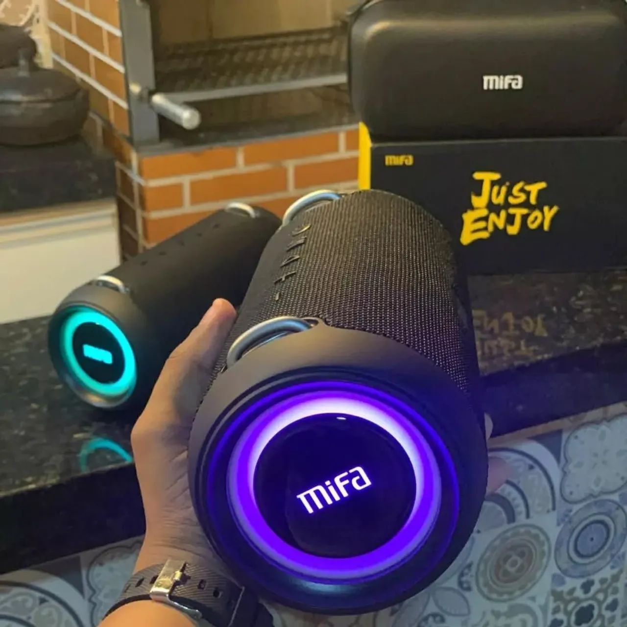 Caixa De Som Bluetooth Mifa A90 Potência60w 8000mah - Foto 5
