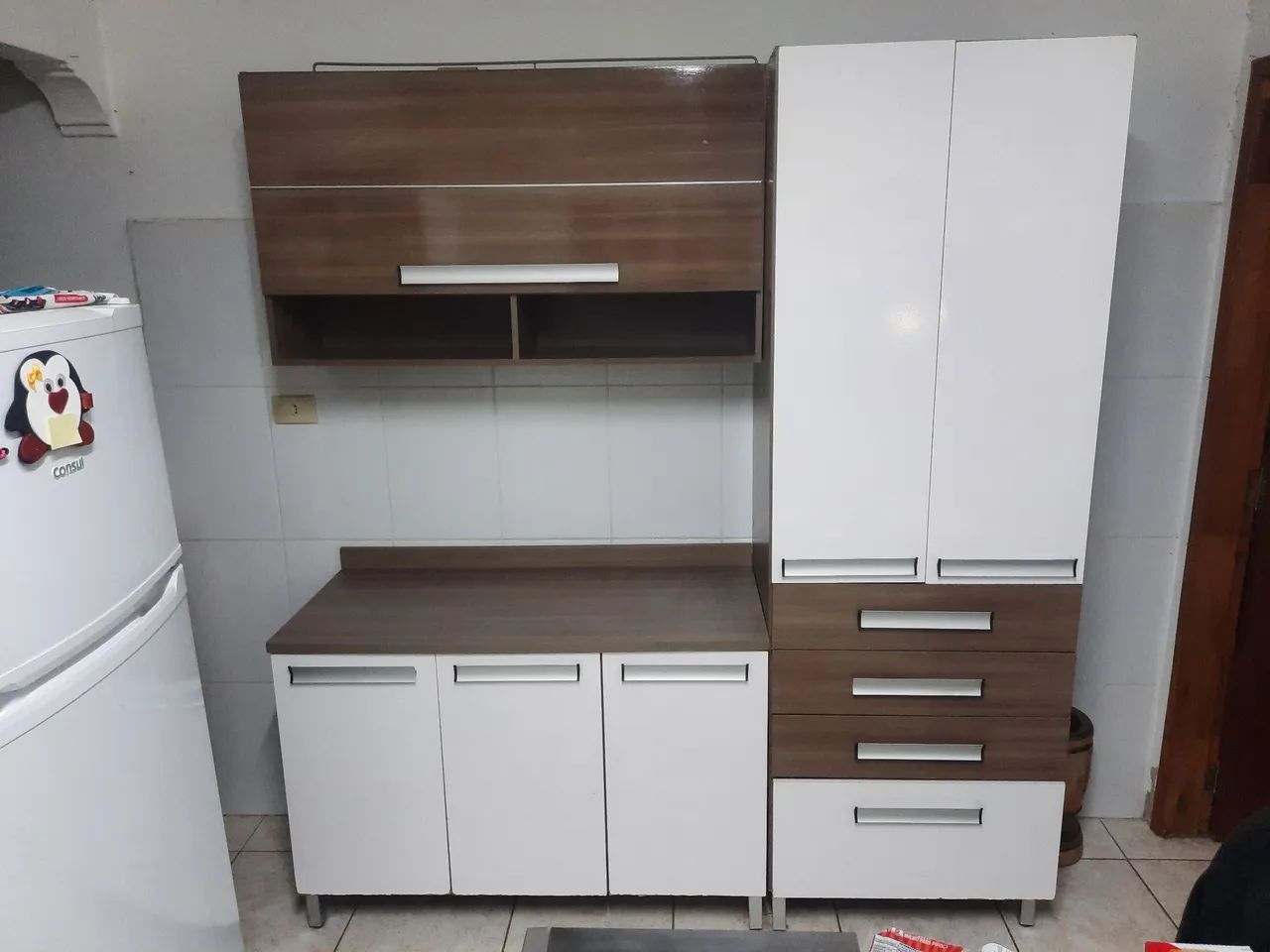 Conjunto móvel modular de cozinha 3 peças 