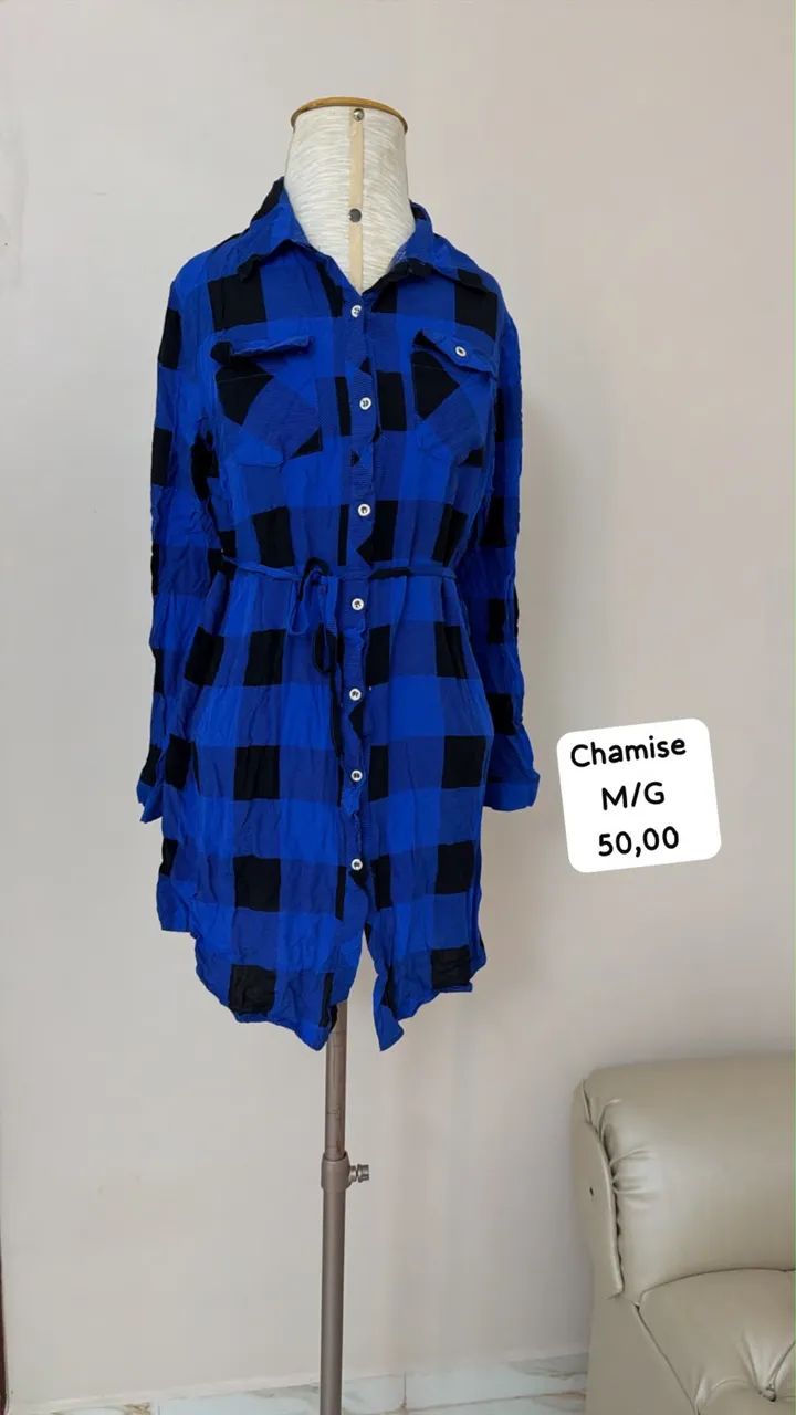 Camisa xadrez quadriculada  junina  - Foto 2