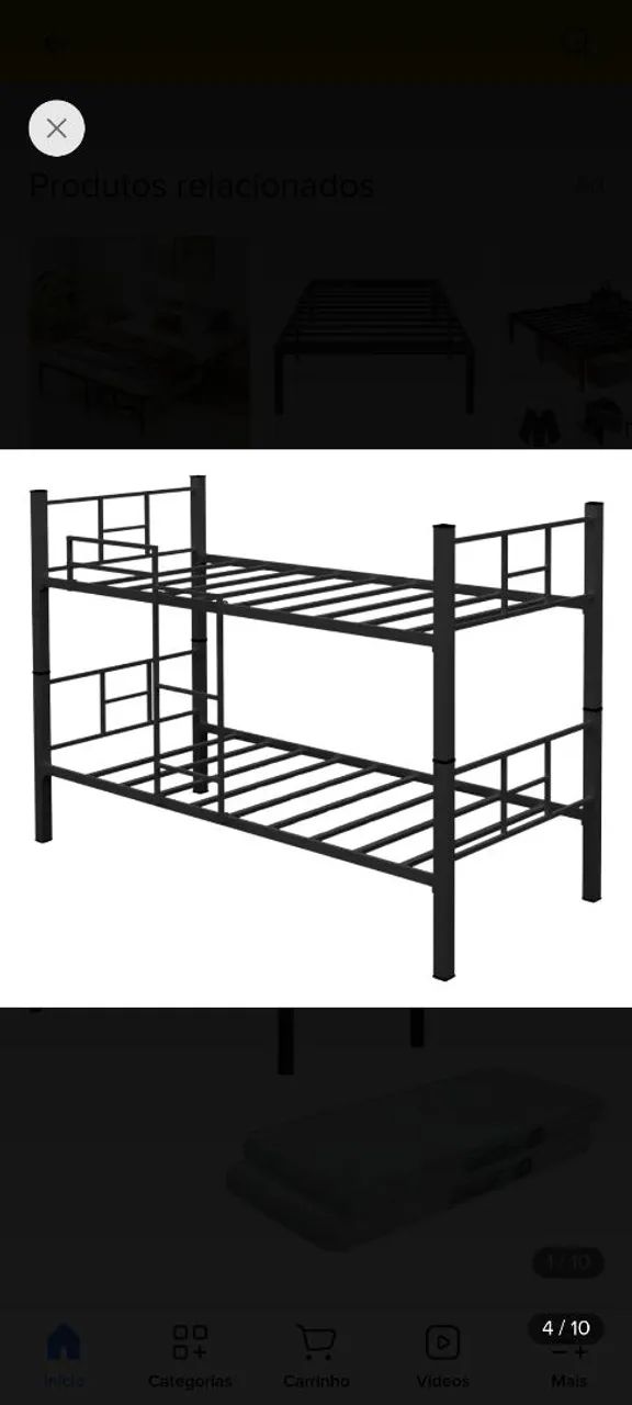 Cama beliche aço inox reforçada  - Foto 3
