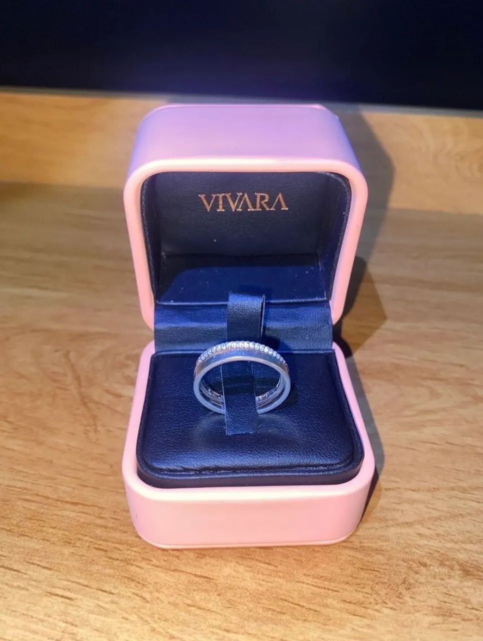 Conjunto Vivara  aliança de prata + porta-aliança com cristais! - Foto 3