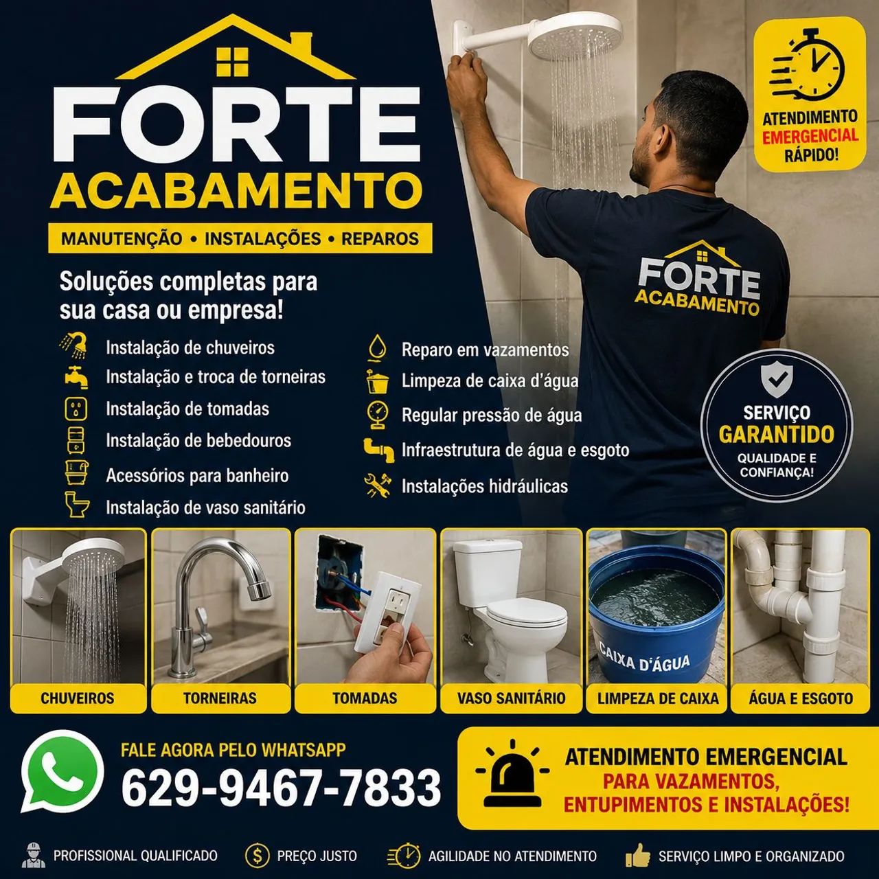 Encanador emergencial 