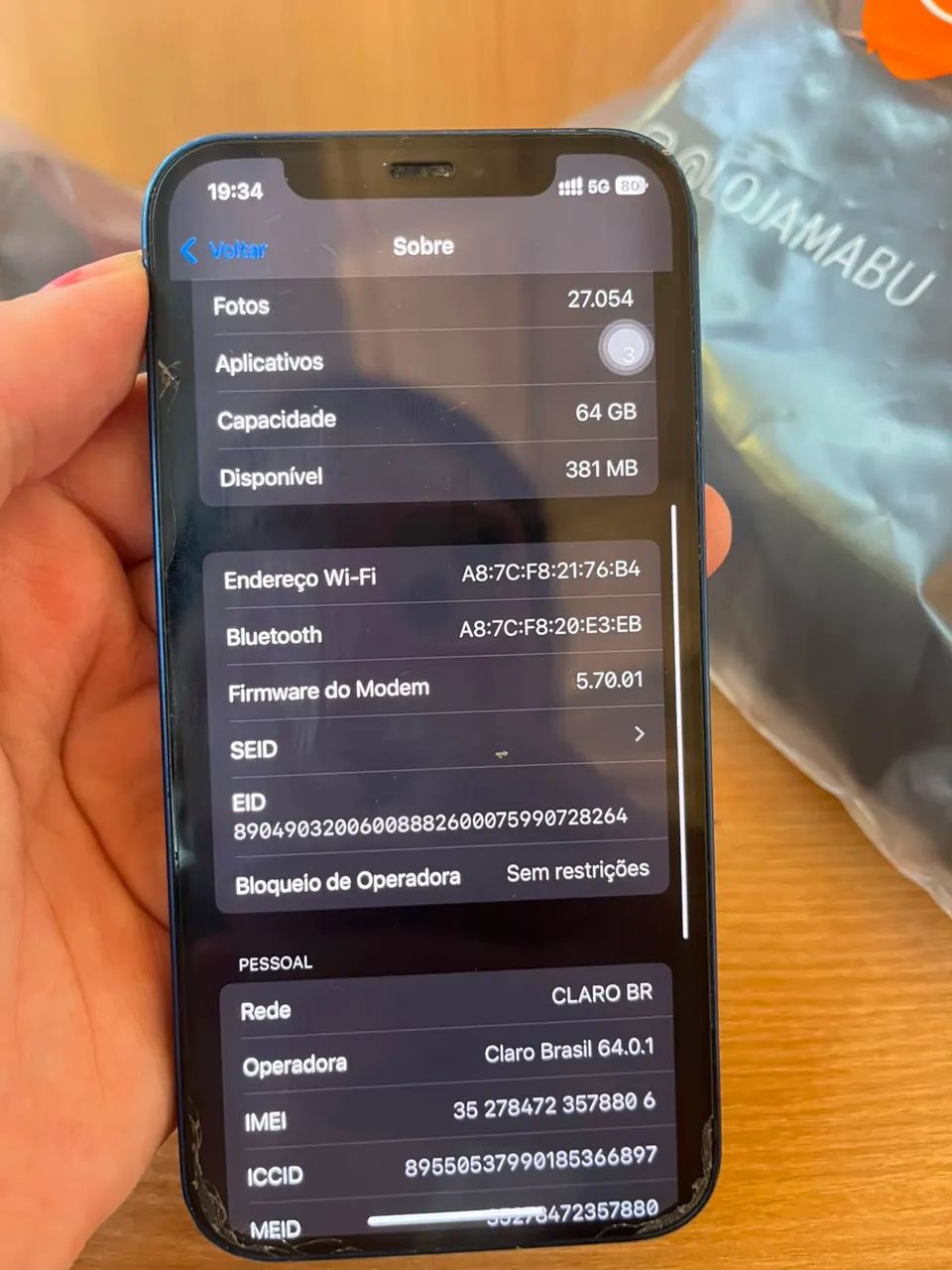 iPhone 12 normal azul 64g - Foto 5