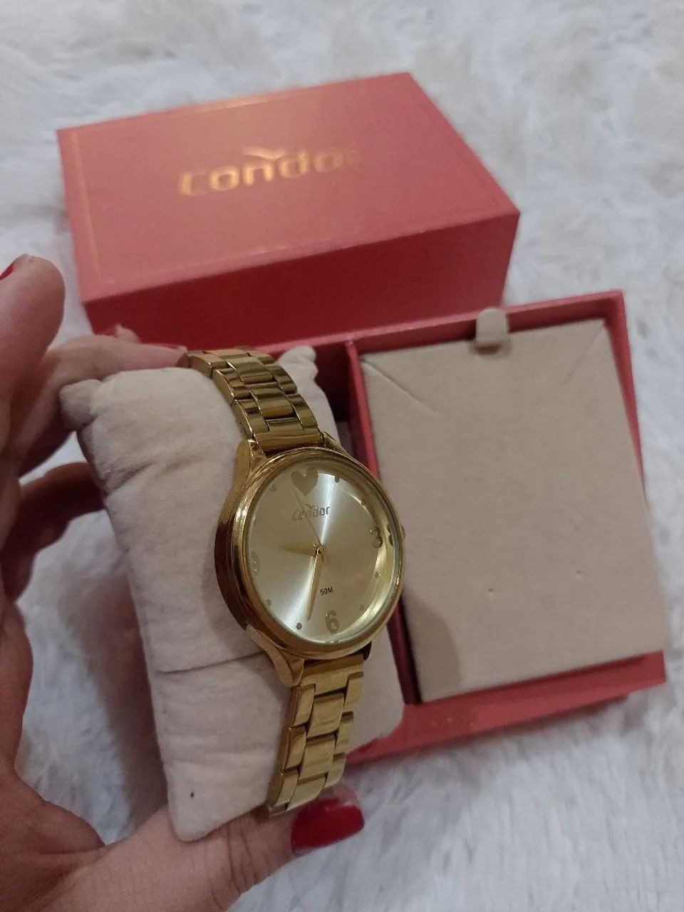 Relógio condor original dourado - Foto 5
