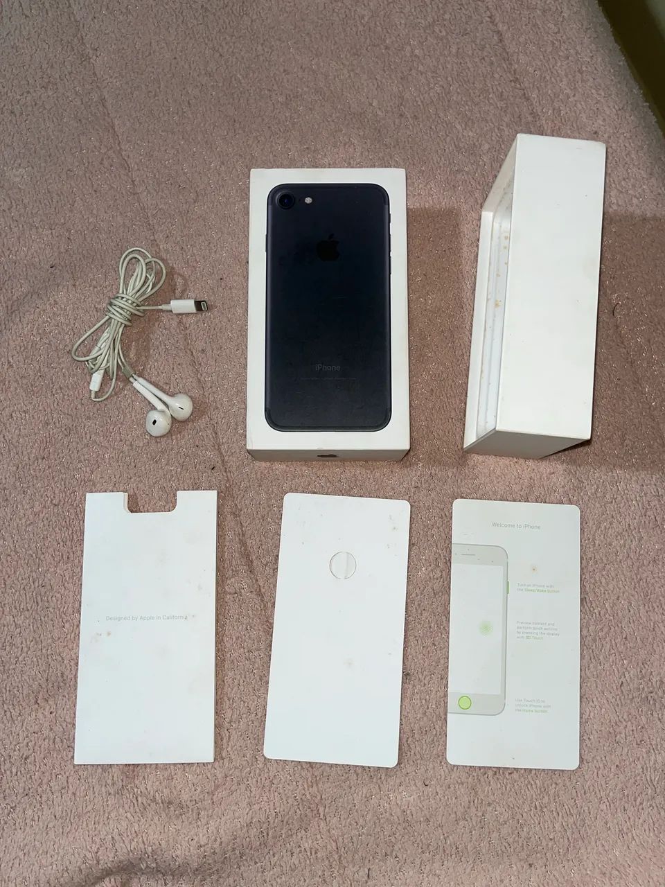 Fone de Ouvido + Caixa de iPhone 7/8