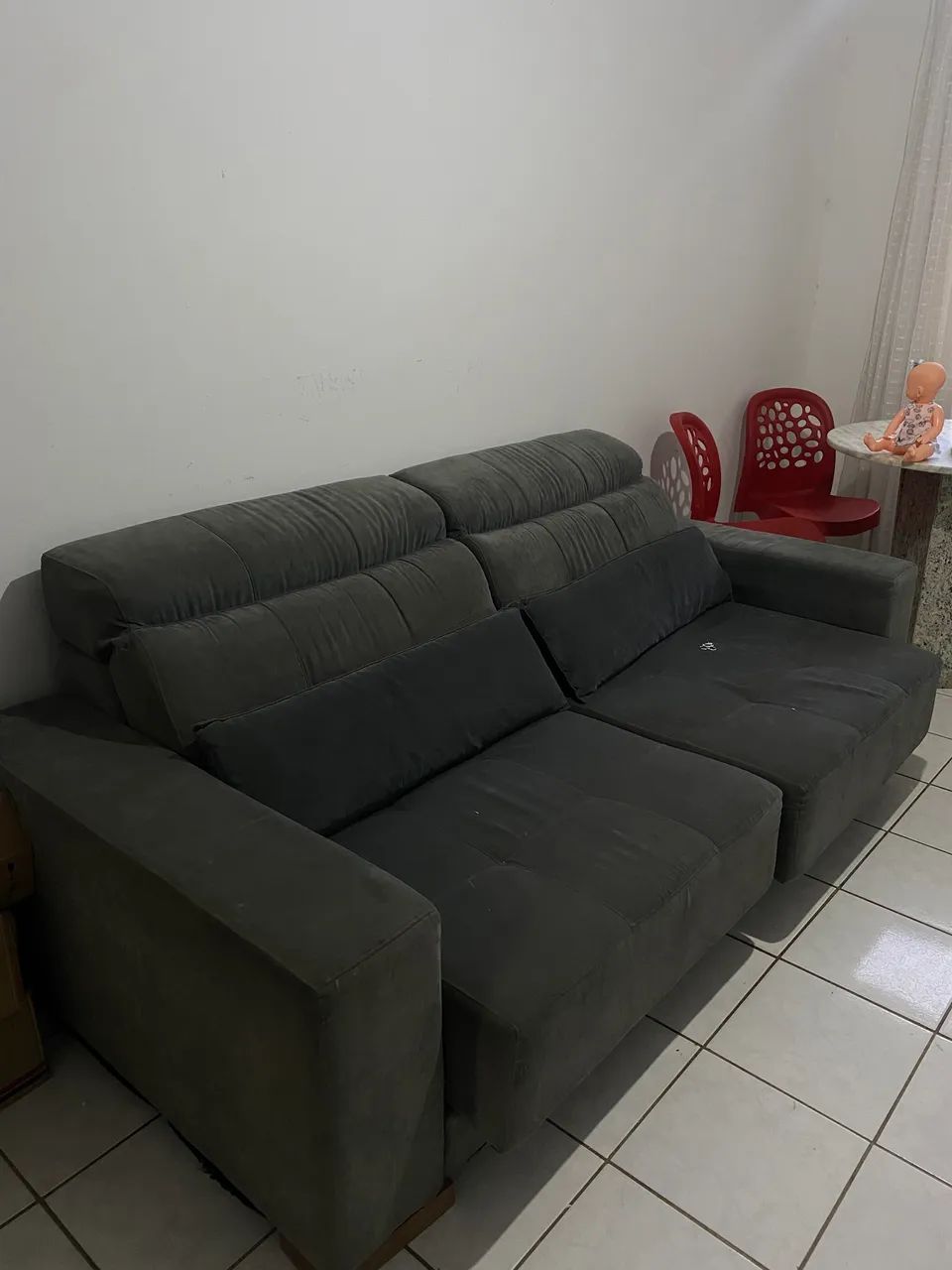 sofá retrátil e reclinável