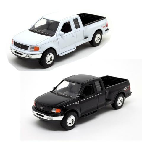 Miniatura Ferro Ford F-150 Flareside Supercab 1999 1/24 Welly - Foto 2