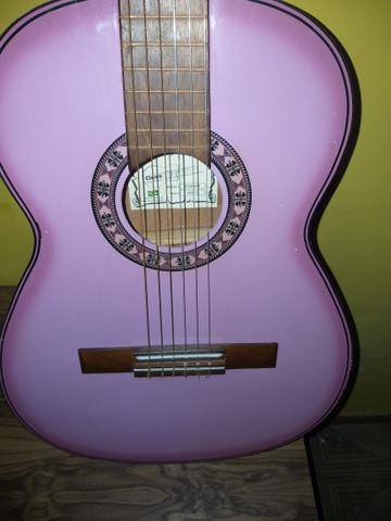 Violão clave lilás + corda + capa