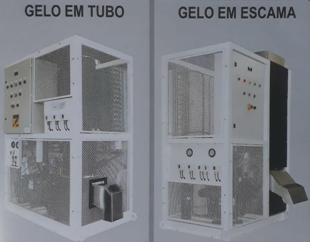 Maquina de gelo tubo e escama de 1 a 3 ton industrial