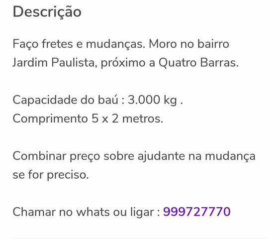 Frete e Mudanças - Foto 2