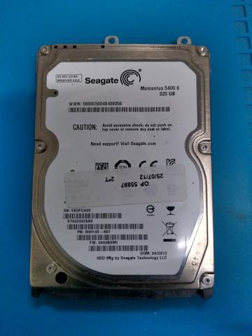 HD notebook 320gb de memória