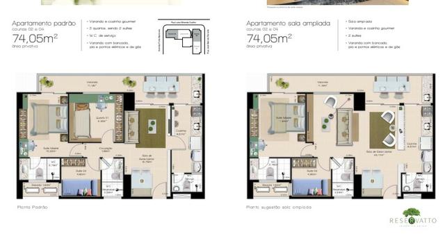 (HN) Reservatto no Luciano Cavalcante com 74m² - 3 quartos ( 2 suítes ) 2 vagas == - Foto 3
