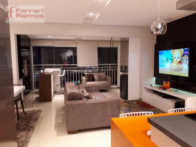 Apartamento com 3 dormitórios à venda, 92 m² por r$ 699.000 - vila augusta - guarulhos/sp