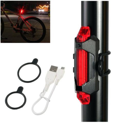 Lanterna Traseira Bike Recarregável - Resistente Água - Foto 6