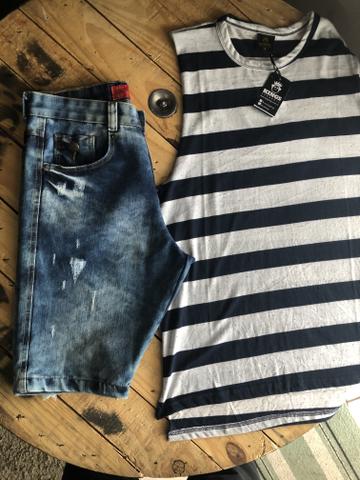 Calças bermudas camisetas shorts