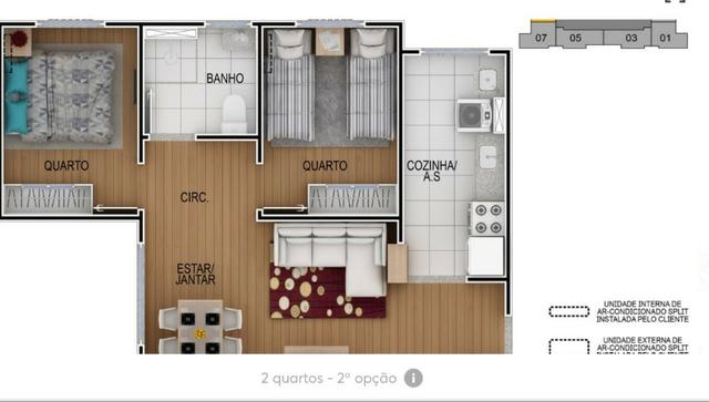 Torres das Dunas - Lagoa Seca - 50m2 - 2 quartos - Mcmv -SN - Foto 12