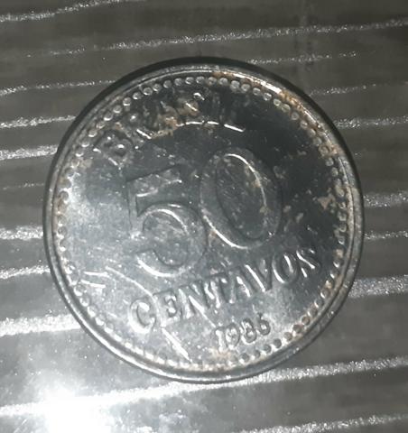 Moeda 50 centavos 1986