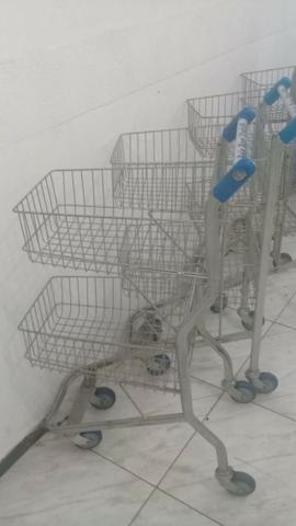 Carrinho supermercado 2 andar - Foto 2