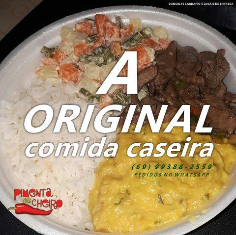 Comida caseira (Marmitex + Suco da fruta)