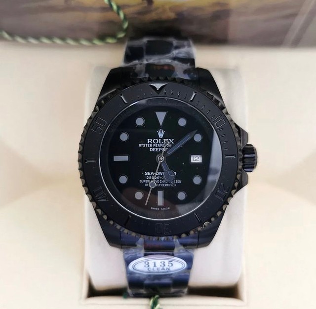 Relógio Rolex SeadWeller Black Clone Eta 3135 Novo