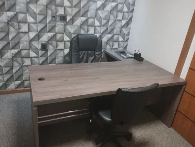 Mesa 80 x 1,80 e arquivo cinza para escritório em seminovo R$1.900,00 (61) 9  * - Foto 2