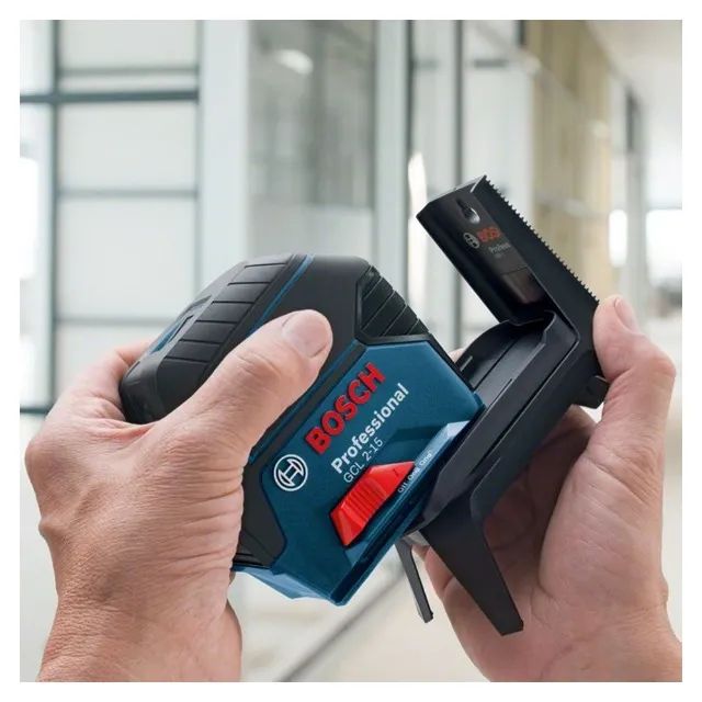 Nível Laser Vermelho Profissional GCL 2-15 + Maleta e Gancho Bosch - Foto 6