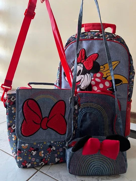 Kit de Mochila Escolar Minnie - Foto 3