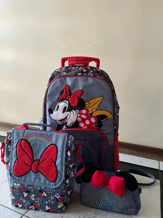Kit de Mochila Escolar Minnie - Foto 2