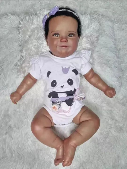 Bebê reborn Maddie Corpo de pano  - Foto 3