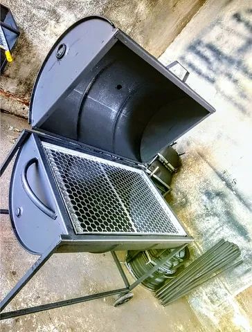 Churrasqueira a bafo Grande grelha inox