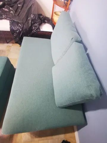 Sofa 2 lugares + chaise (móvel) - Novo - Foto 2