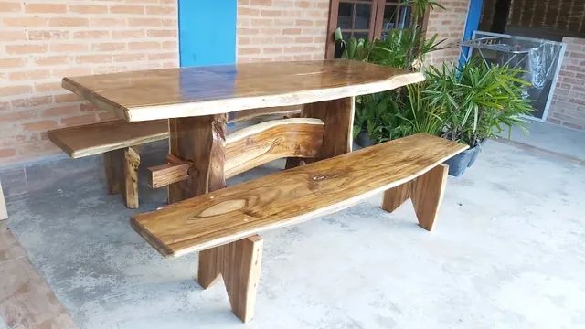 Mesas, Bancos e tábuas de madeira - Foto 3