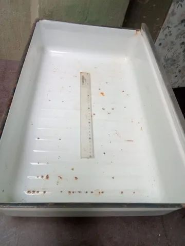 R$80 Gaveta em Ferro esmaltado Geladeira Frigidaire GE. - Foto 3