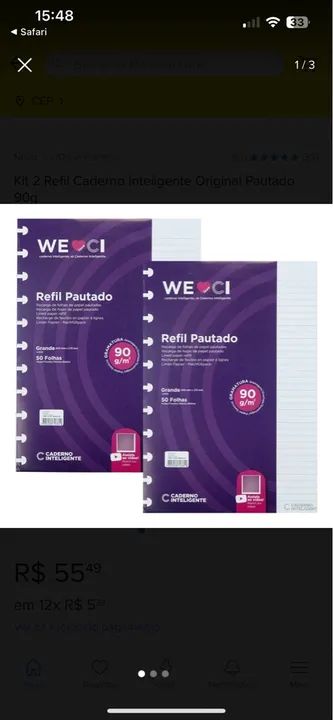Kit 2 - Lined Refill for Smart Notebook - 50 Sheets422991629029877760