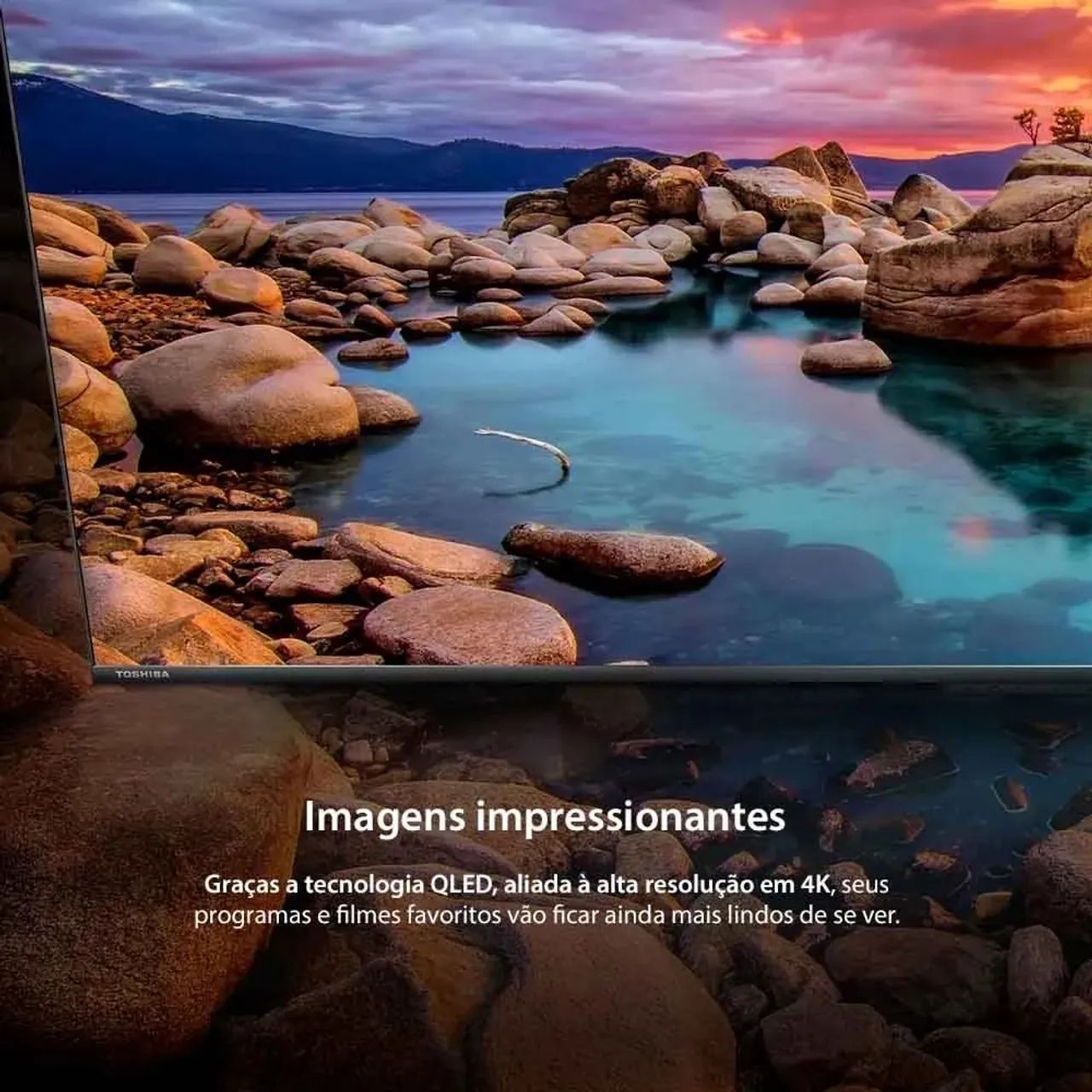 Smart TV 55" Toshiba QLED 4K - Nacional, Novo, Lacrado com NF e Garantia - Foto 6