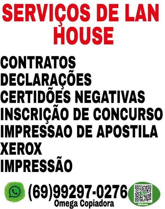 SERVIÇOS DE LAN HOUSE