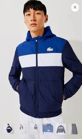 Casaco / Jaqueta Lacoste - manga longa - azul - TAM L/G