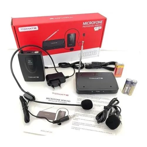 Microfone Sem Fio Digital Profissional Tomate Mt-2201