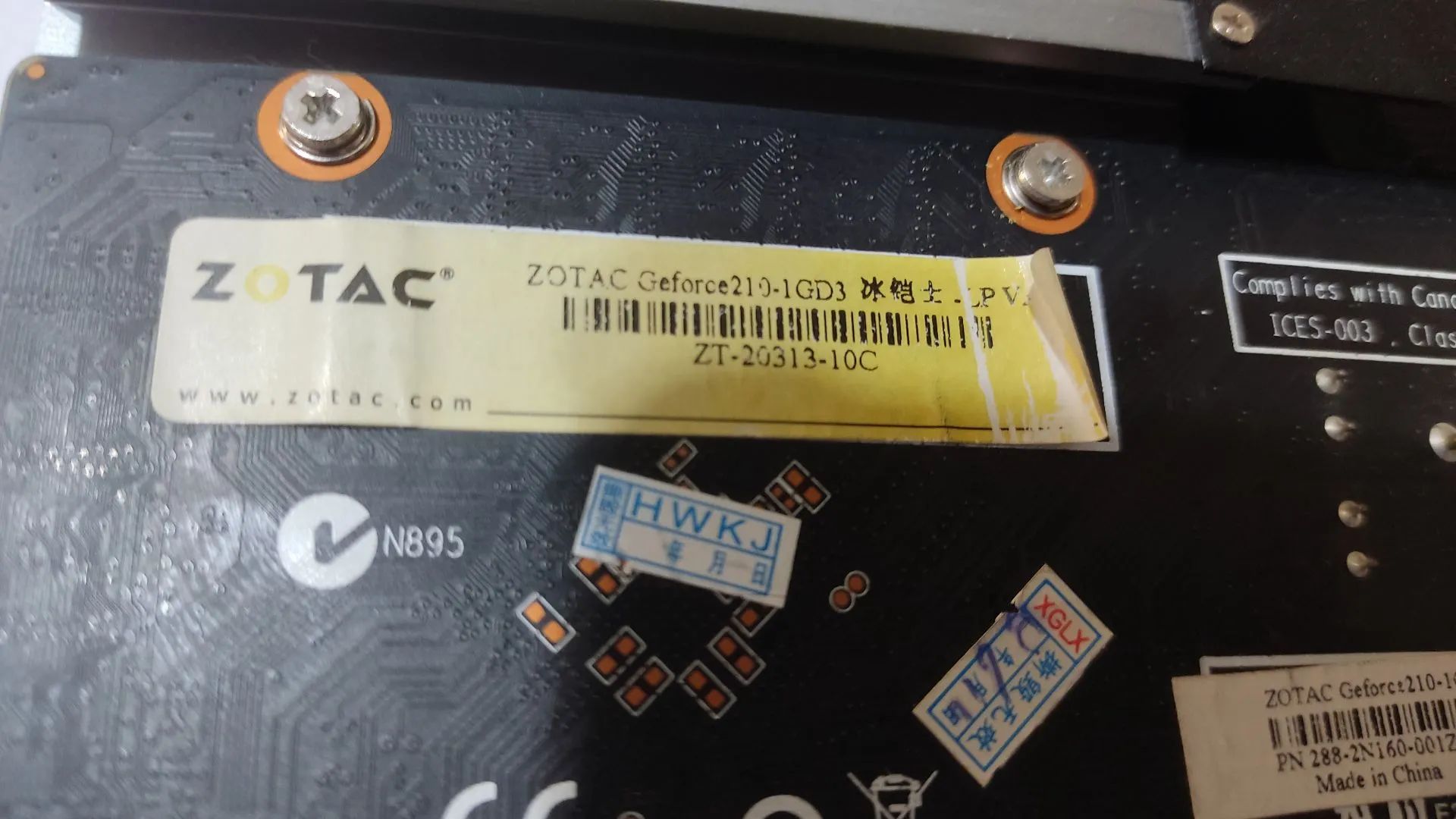 Placa de Vídeo Zotac Geforce 210 1Gb. - Foto 2