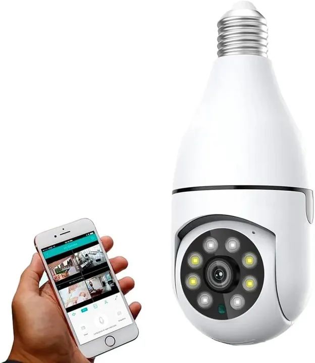 CAMERA LAMPADA IP DE SEGURANÇA WIFI 360 (ENTREGA GRATIS)<br><br>