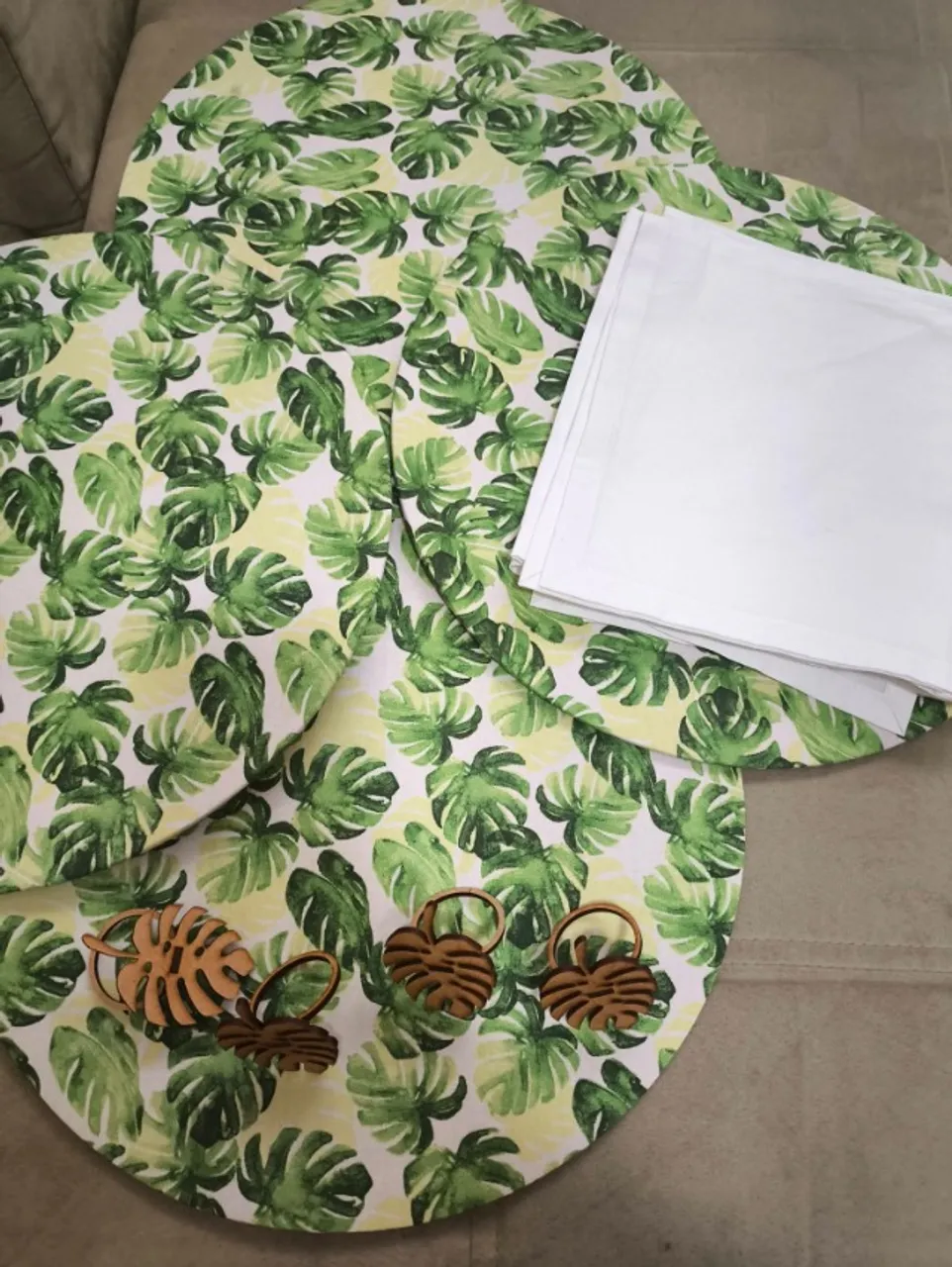 Conjunto Sousplat para 4 lugares